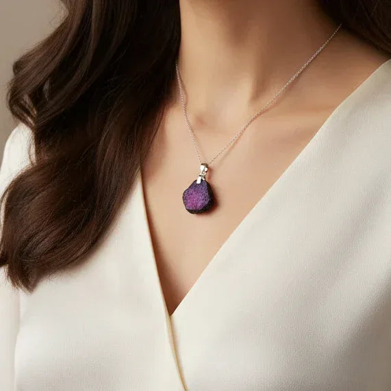 Pendentif en Rubis et Schiste (PE2021-5)