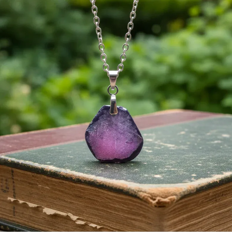 Pendentif en Rubis et Schiste (PE2021-5)