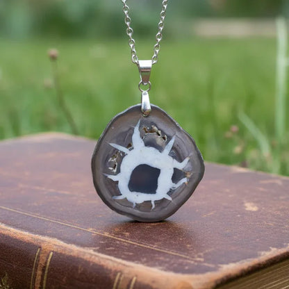 Pendentif en Septaria dos brut (PE1329)