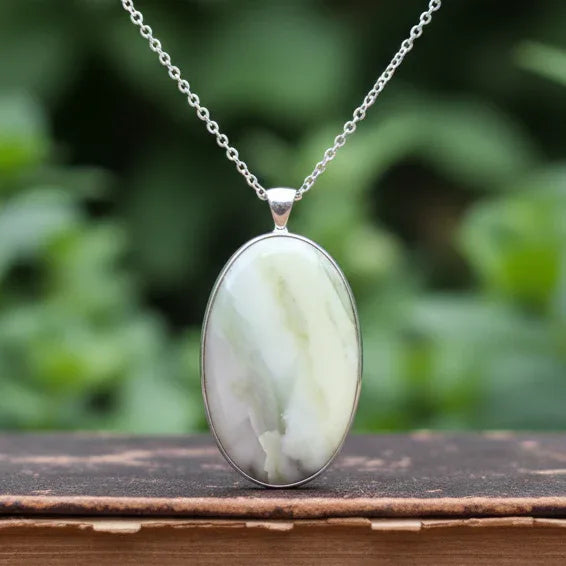 Pendentif serti en Serpentine (PE1730)