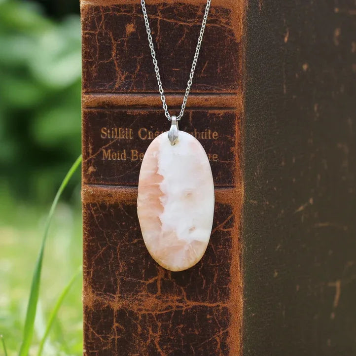 Pendentif en Scolécite et Stilbite (PE593)
