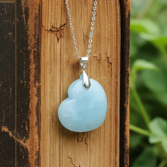 Pendentif cœur en Dickite (PE1903)