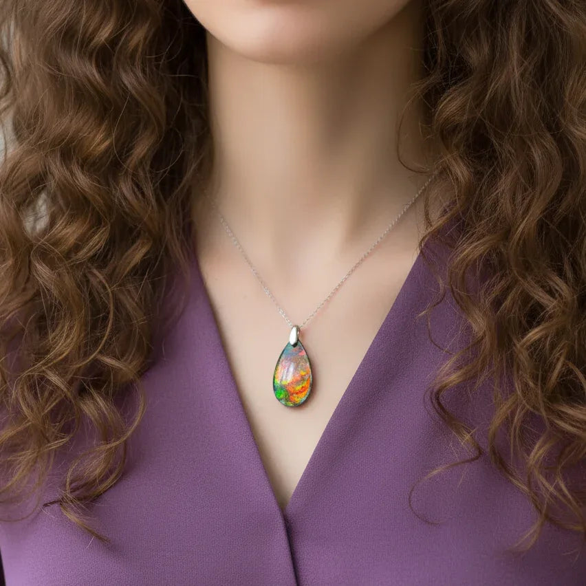 Pendentif en Ammolite (PE1814)