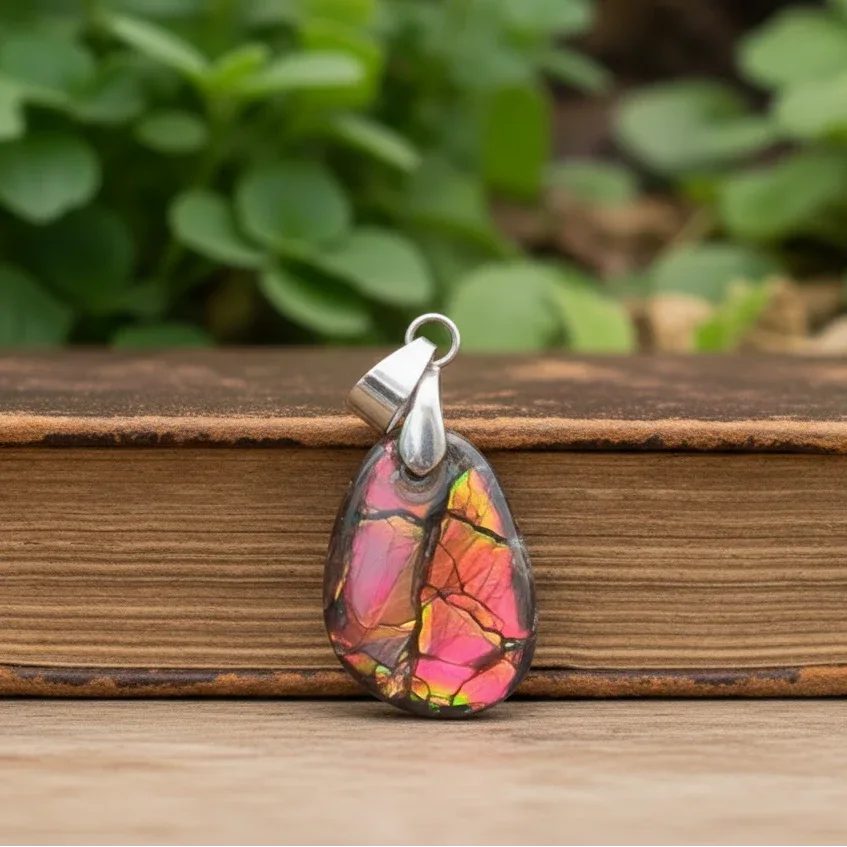 Pendentif en Ammolite (PE1909-3)