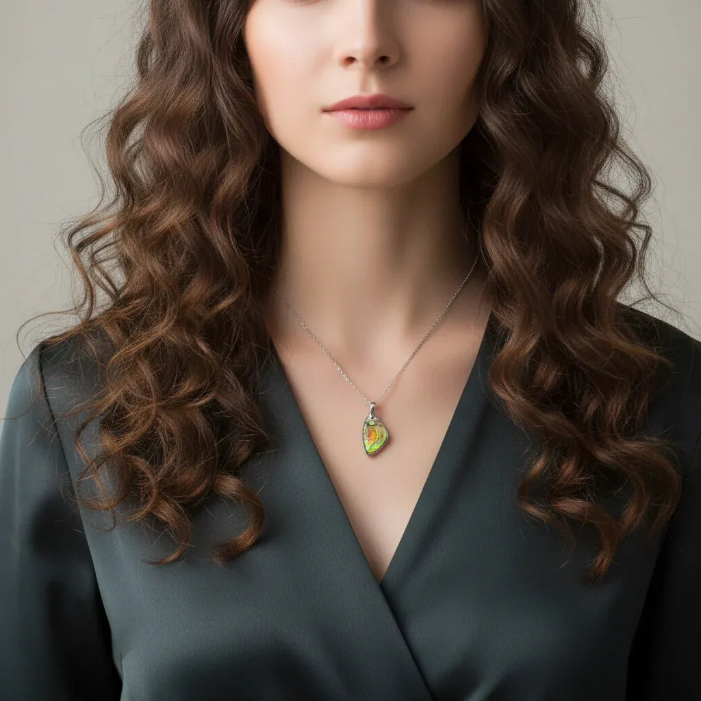 Pendentif en Ammolite (PE1909-1)