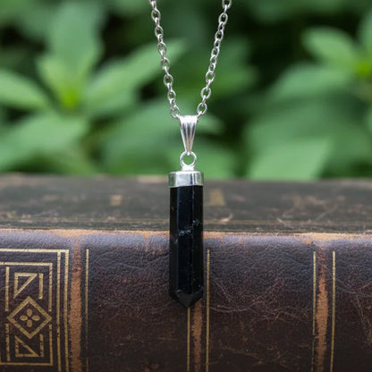 Pendentif en pointe de Tourmaline noire (PE1553-2)