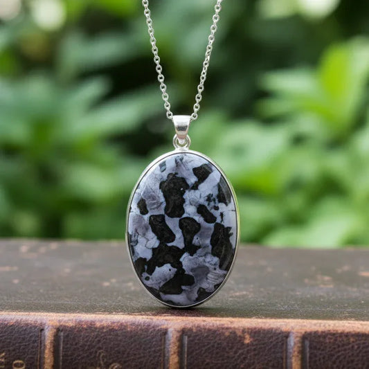 Pendentif serti en Gabbro (PE1735)