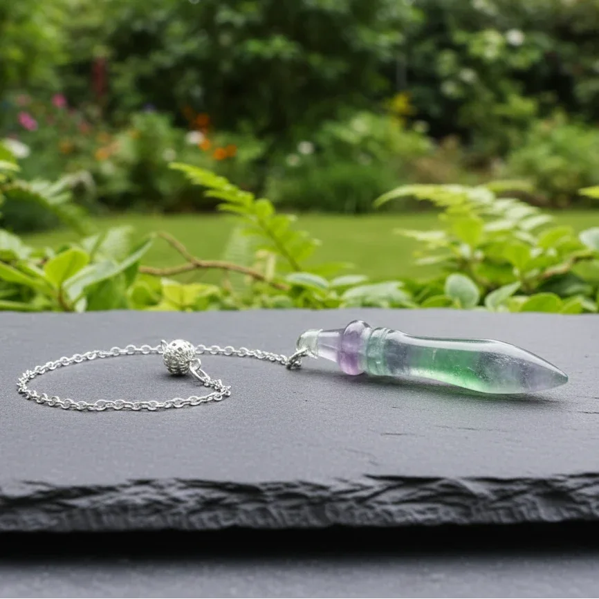 Pendule Thot en Fluorite (PEND9-6)