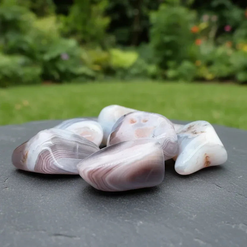 Agate du Botswana - Pierre roulée (PRGFL523)