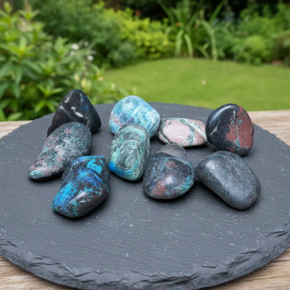 Chrysocolle - Pierre roulée (PRGFL459)