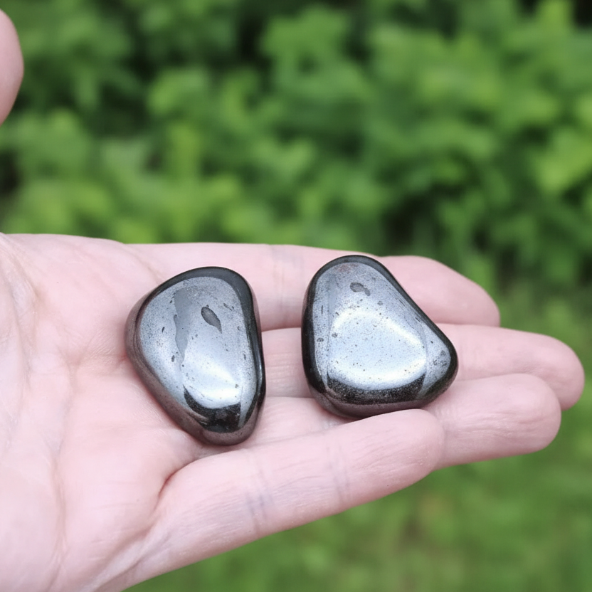 Hématite - Pierre roulée (PRGFL544)