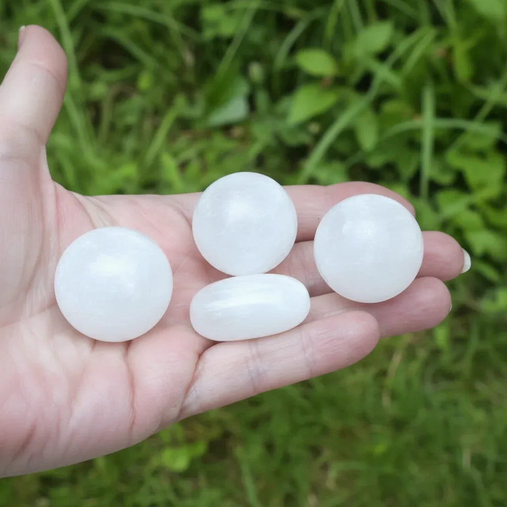Pierre roulée en Sélénite (PRGFL694)
