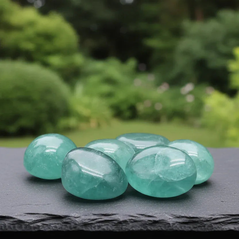 Fluorite verte - Pierre roulée (PRGFL452)