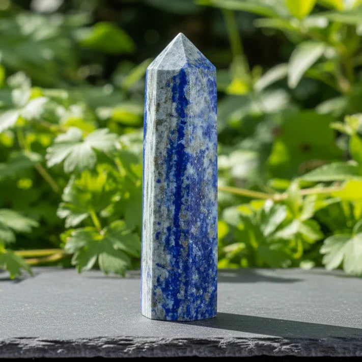 Pointe polie en Lapis Lazuli 67g (PRGFL642-3)