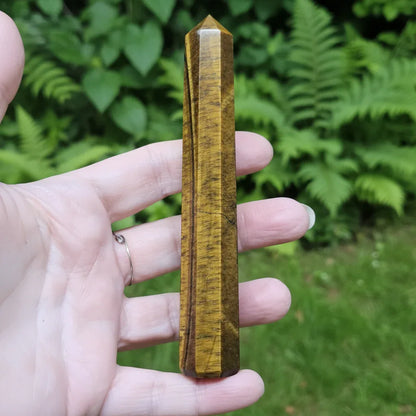 Pointe polie en Œil de Tigre 87g (PRGFL699-5)