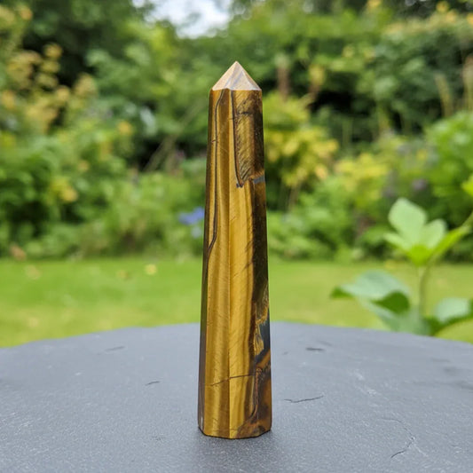 Pointe polie en Œil de Tigre 76g (PRGFL699-4)