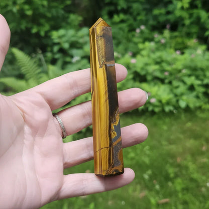 Pointe polie en Œil de Tigre 76g (PRGFL699-4)