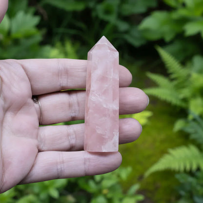 Pointe polie en Quartz rose 36g (PRGFL379-1)