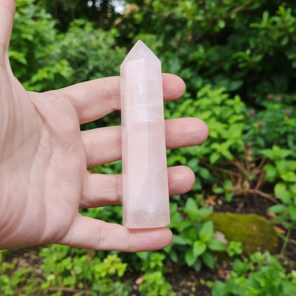 Pointe polie en Quartz rose 94g (PRGFL732)