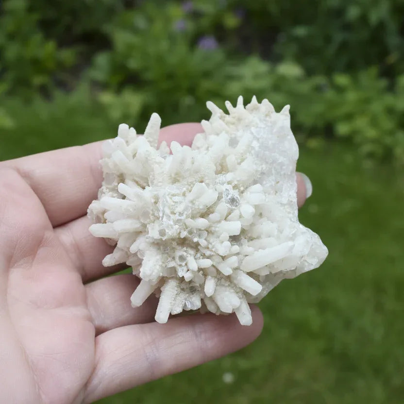 Pointes brutes de Quartz recouvertes de Calcite 73g (MB424)