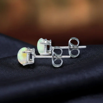 Puces d'oreilles en Opale Welo (BO204-C)