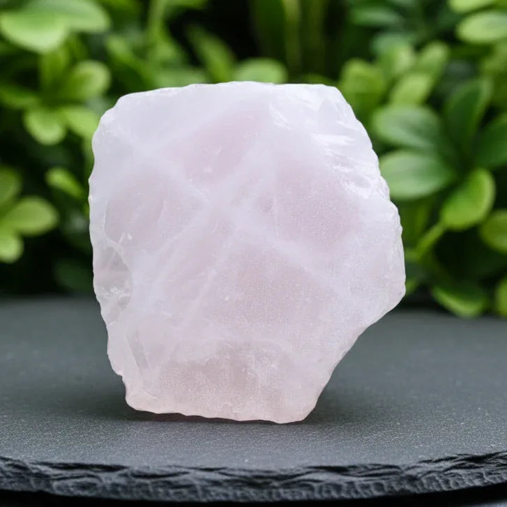Quartz rose brut et scié 448g (MB538-2)