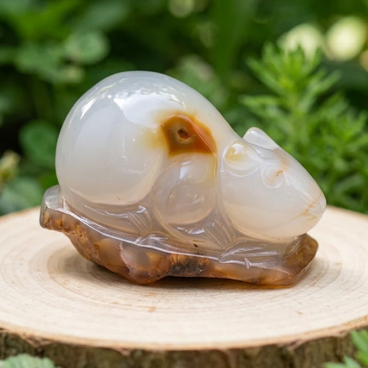 Souris (ou rat) en Agate 177g (PRGFL536-2)