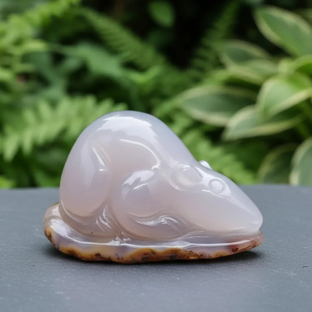 Souris (ou rat) en Agate 101g (PRGFL536-4)