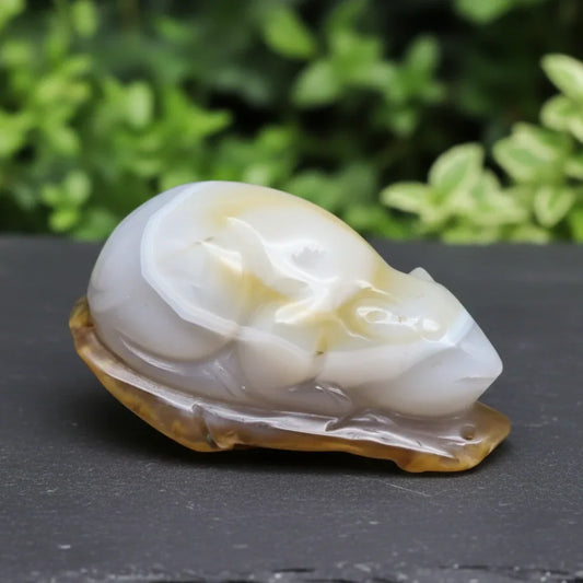 Souris (ou rat) en Agate 130g (PRGFL536-5)