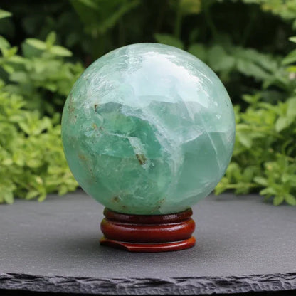 Sphère en Fluorite verte 365g (PRGFL168-2)