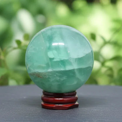 Sphère en Fluorite verte 365g (PRGFL168-2)
