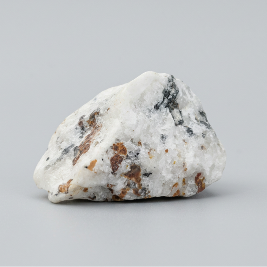 Spinelle noir et Clinohumite sur Calcite brut 37g (MB378-1)