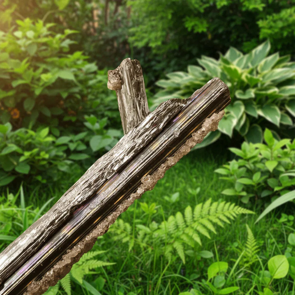 Stibine brute et Fluorite 17g (MB380-1)