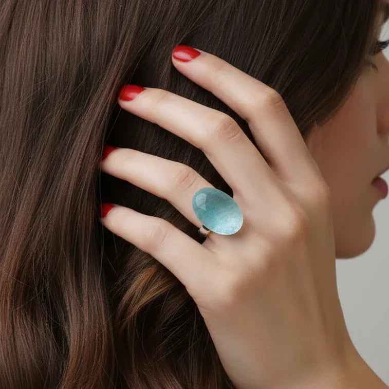 Bague en Aigue-Marine (BAGA89)