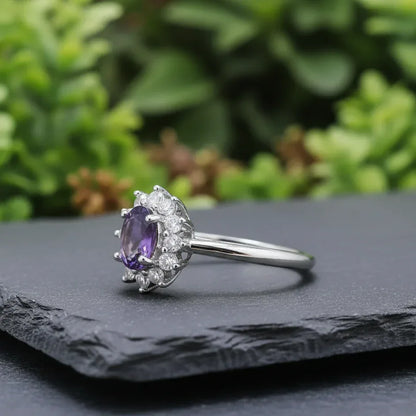 Bague en Améthyste et cuivre (BAG84)