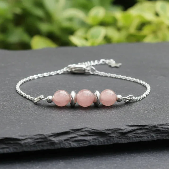 Bracelet en Spinelle rose