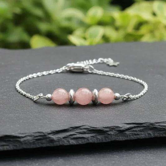 Bracelet en Spinelle rose