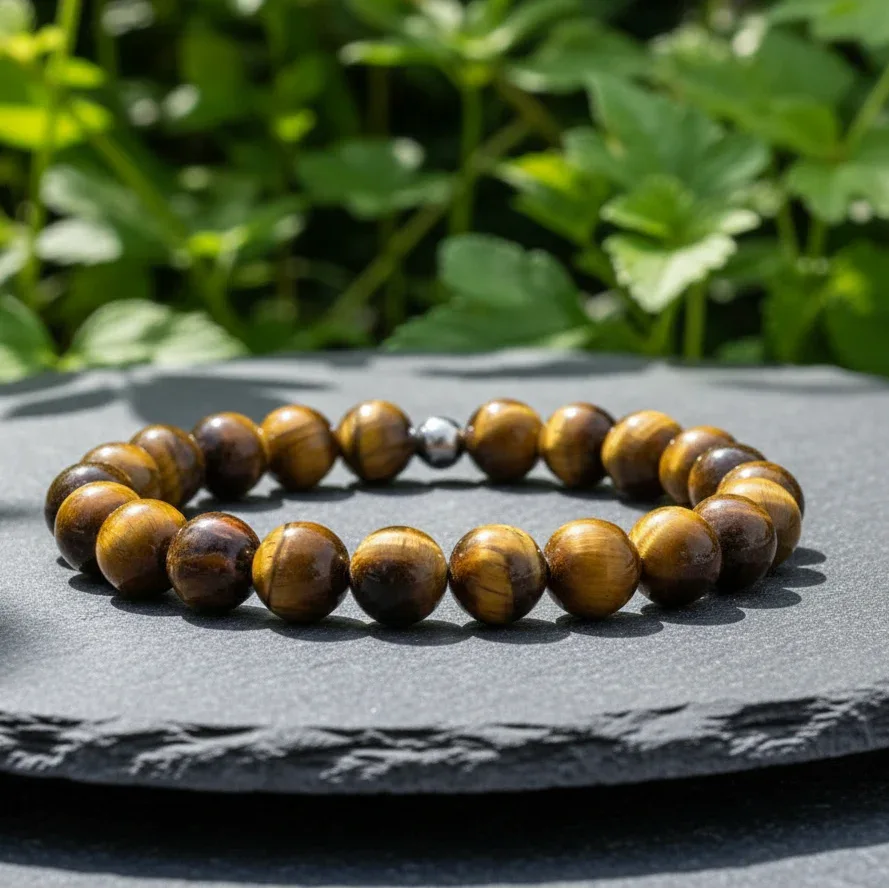 Bracelet en Œil de Tigre 8mm