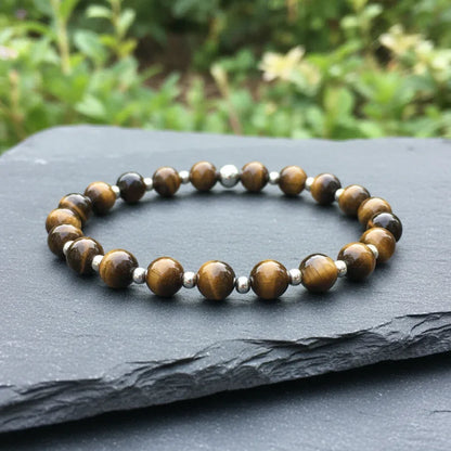 Bracelet en Œil de Tigre 6mm - ENAE Minéraux