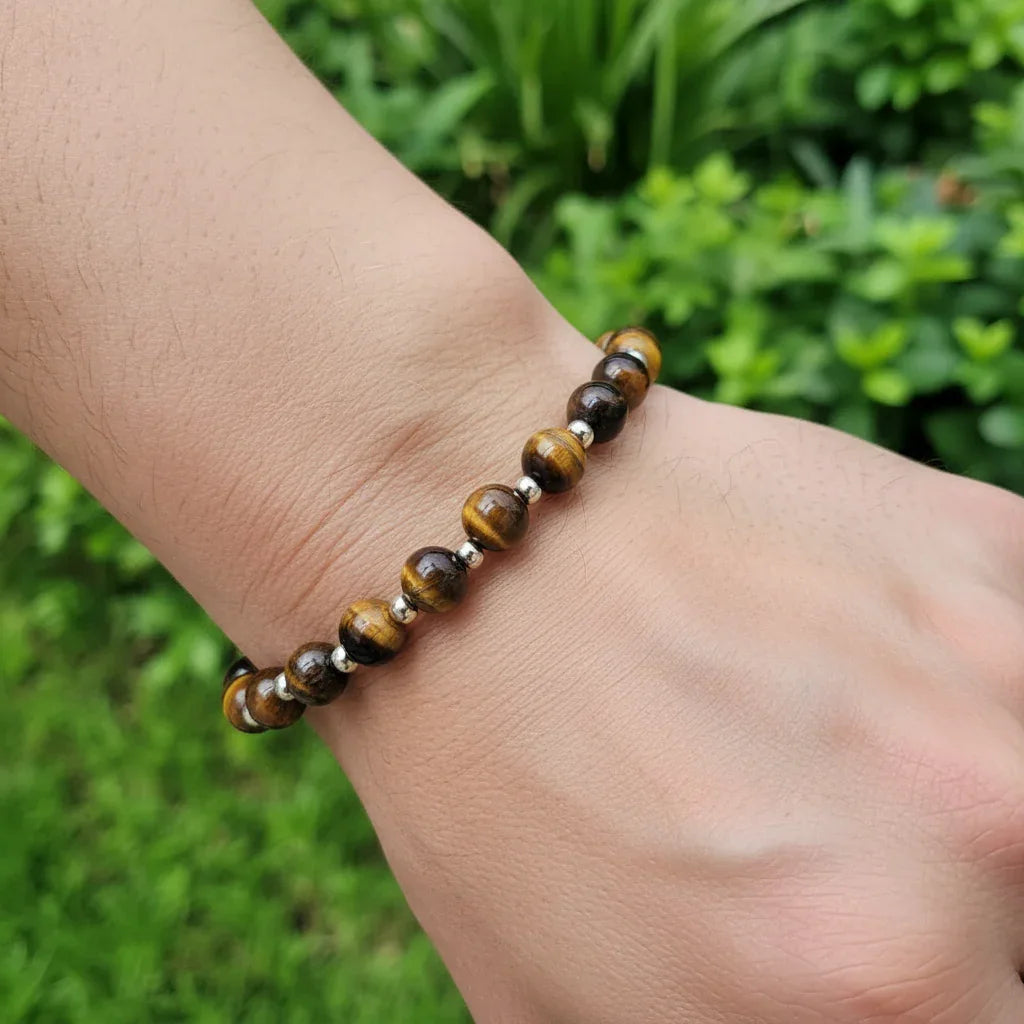 Bracelet en Œil de Tigre 6mm - ENAE Minéraux