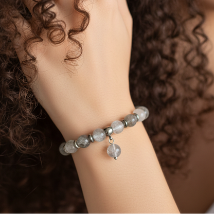 Bracelet en Quartz gris