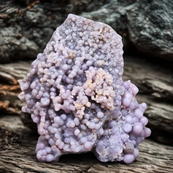 Calcédoine botryoïdale ou grappe brute 307g (MB127)