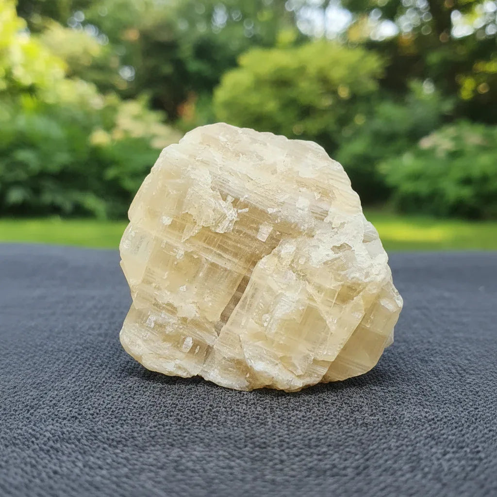 Calcite jaune brute 95g (MB580) - ENAE Minéraux