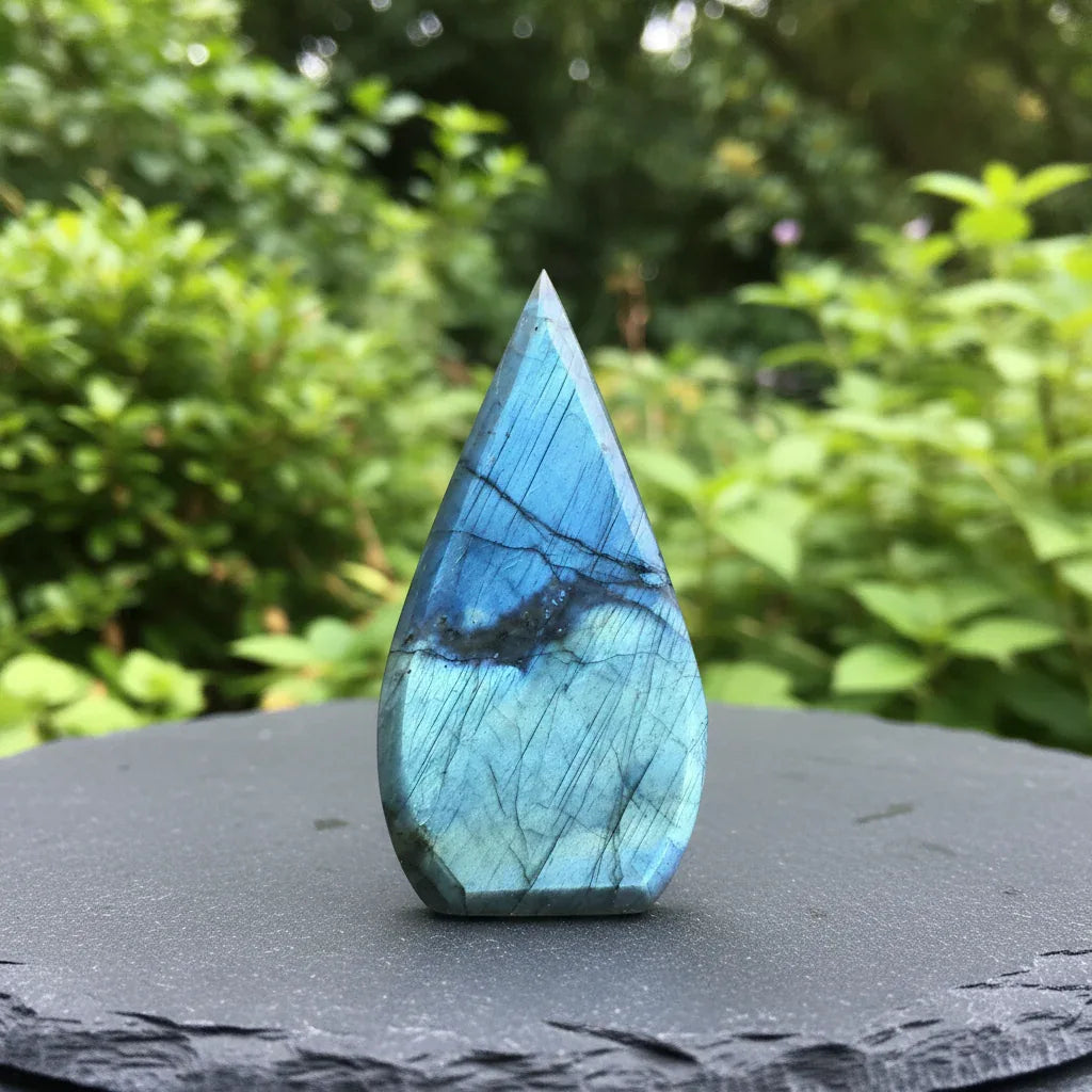 Flamme en Labradorite bleue 120g (PRGFL745) - ENAE Minéraux
