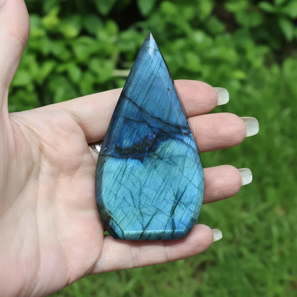 Flamme en Labradorite bleue 120g (PRGFL745) - ENAE Minéraux