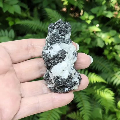 Galène, Calcite, Quartz, Chalcopyrite bruts 68g (MB479)