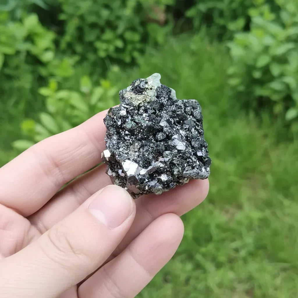 Galène, Pyrite et Quartz brut 70g (MB476)