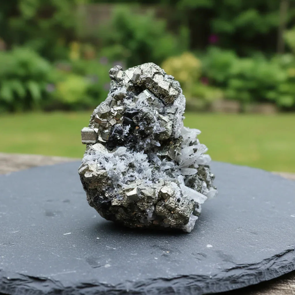 Galène, Quartz et Pyrite 152g {MB583) - ENAE Minéraux