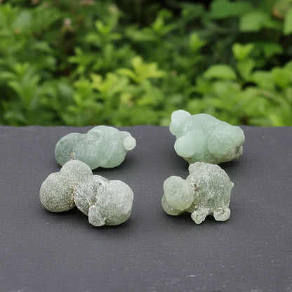 Lot de 4 Prehnite brutes 27g (MB578-1) - ENAE Minéraux
