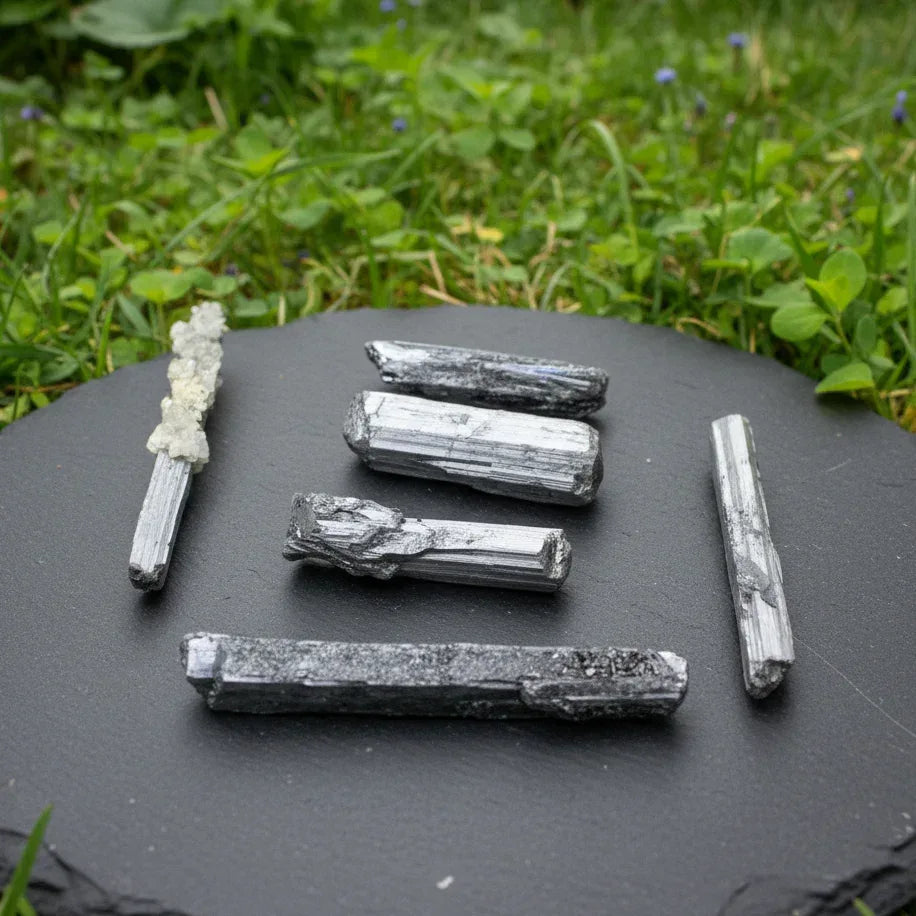 Lot de 7 petites Stibine brutes (MB565-1)